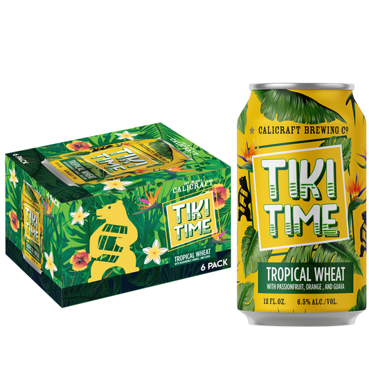 Calicraft Brewing Tiki Time Tropical Wheat 6pk 12oz Can