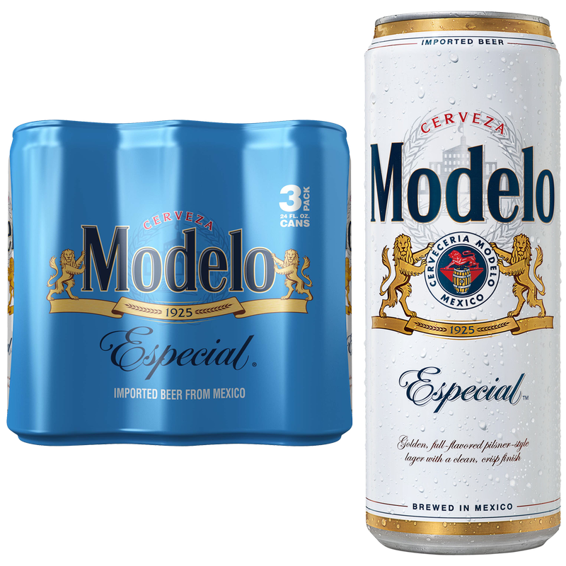 Modelo Especial Mexican Lager 3pk 24oz Can 4.4% ABV
