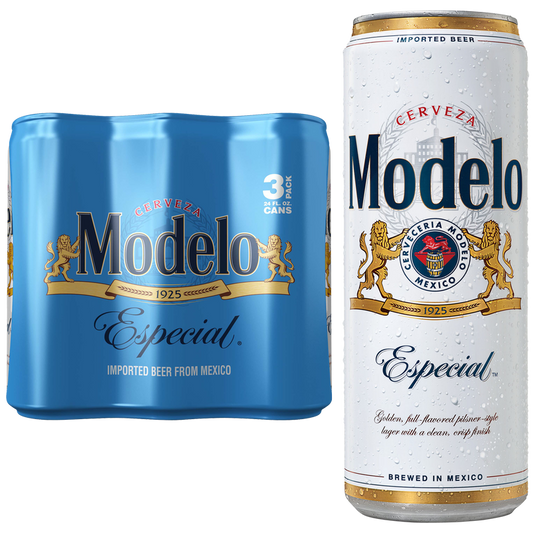 Modelo Especial Mexican Lager 3pk 24oz Can 4.4% ABV