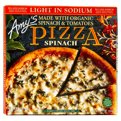 Amy's Spinach Medium Pizza 7.2oz