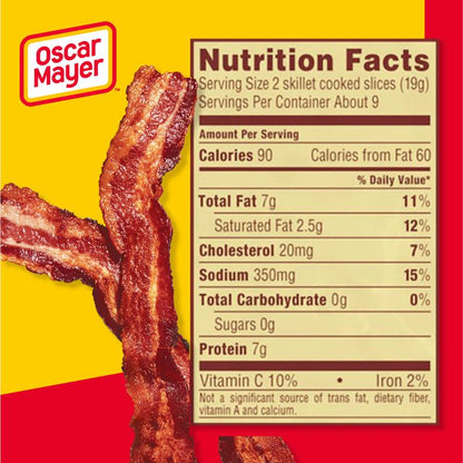 Oscar Mayer Naturally Hardwood Smoked Bacon - 16oz