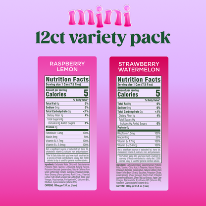 Bloom Sparkling Energy Mini Variety 7.5oz 12pk