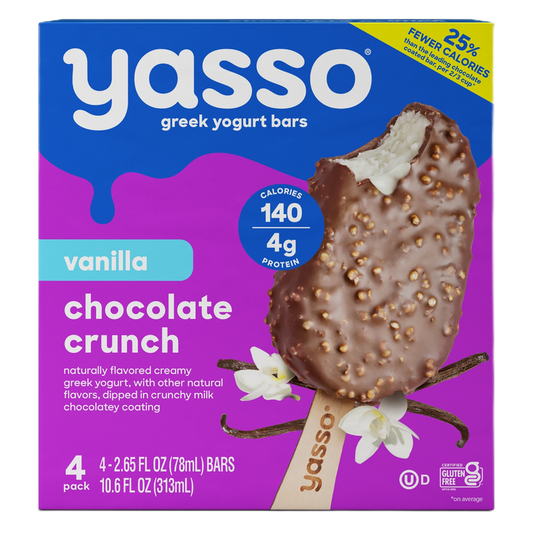 Yasso Vanilla Chocolate Crunch Bars, 4ct