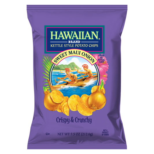 Hawaiian Sweet Maui Onion Kettle Style Potato Chips 7.5oz