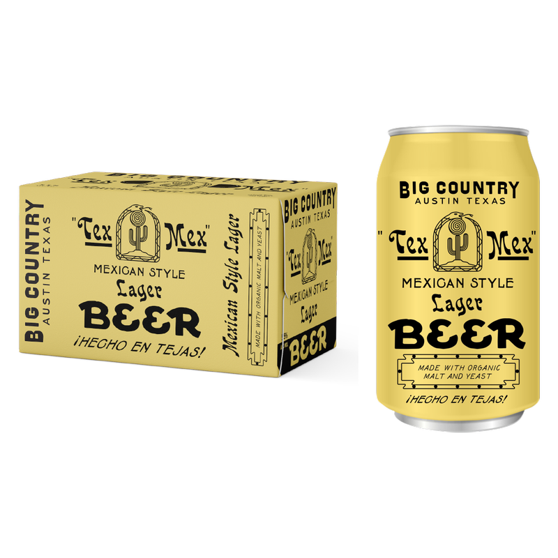 Big Country Organic Brewing Co. TexMex Lager 6pk 12oz Can 5.5% ABV