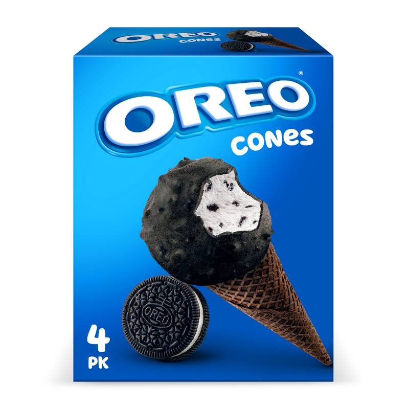 Oreo Ball Top Ice Cream Cone 4ct 18.4oz