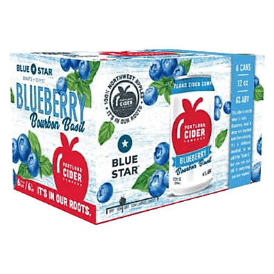 Portland Cider Seasonal - Blueberry Bourbon Basil 6pk 12oz Can