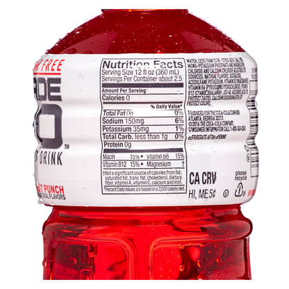 Powerade Zero Fruit Punch 32oz