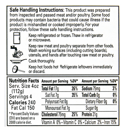 Organic Prairie Frozen 85/15 Ground Beef - 16oz