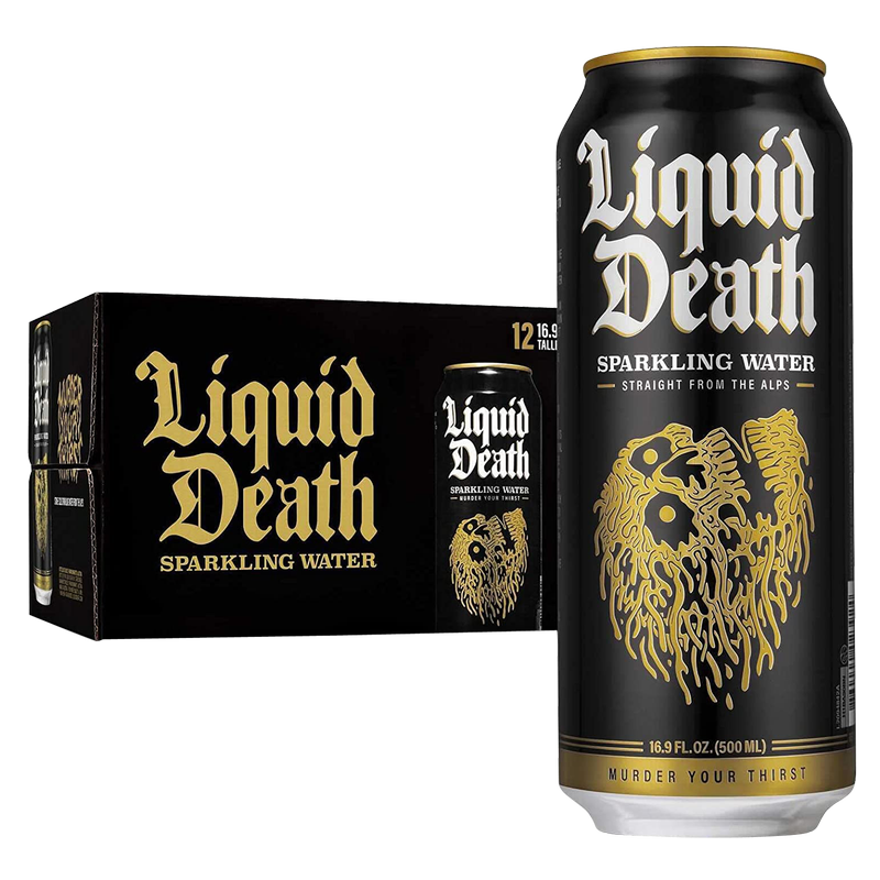 Liquid Death Sparkling Mountain Water 12pk 16.9oz Can