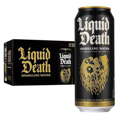 Liquid Death Sparkling Mountain Water 12pk 16.9oz Can