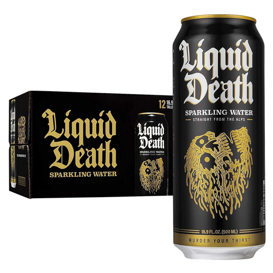 Liquid Death Sparkling Mountain Water 12pk 16.9oz Can