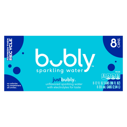 Bubly Unflavored 8pk 12oz Can