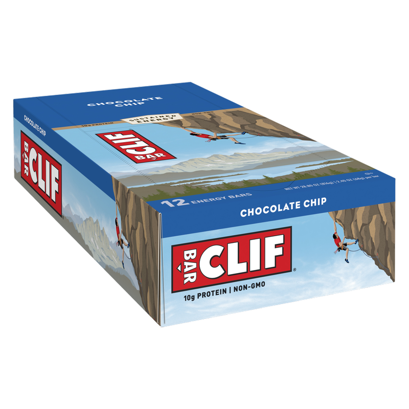 Clif Bar Chocolate Chip Energy Bar Case 12 ct