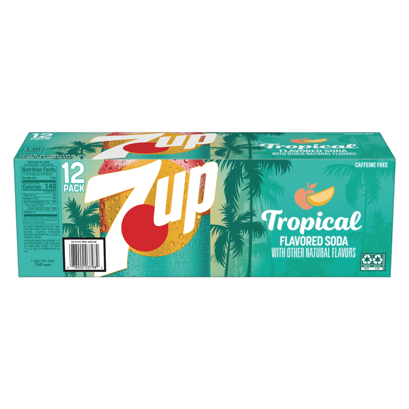 7UP Tropical 12pk 12oz Can