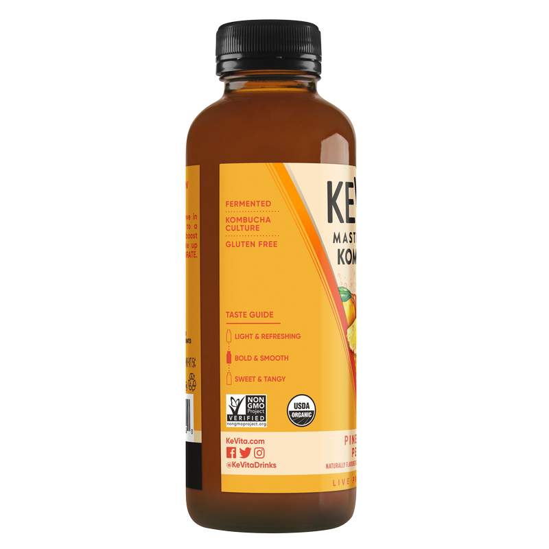 Kevita Pineapple Peach Kombucha 15.2oz Btl