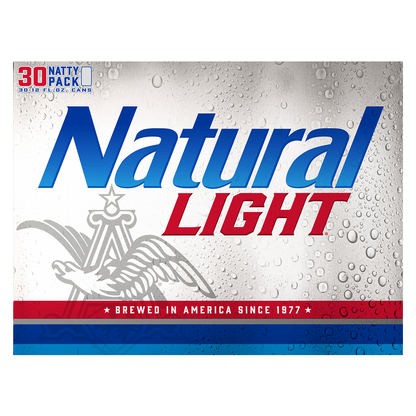 Natural Light 30pk 12oz Cans 4.2% ABV