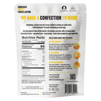 SOW Good Freeze Dried Peach Perfect 1.9oz