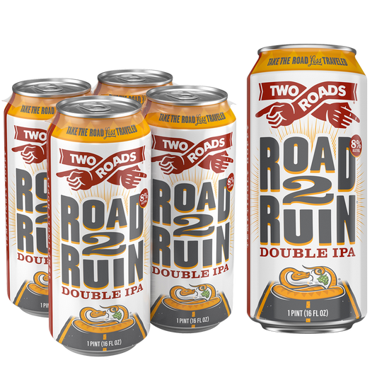Two Roads Road to Ruin DIPA 4pk 16oz Can 8.0% ABV