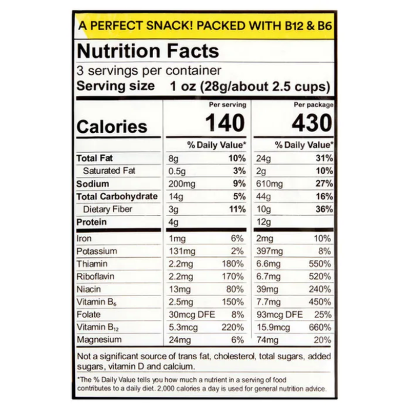 BjornQorn Classic Sun-Popped Corn, 3oz