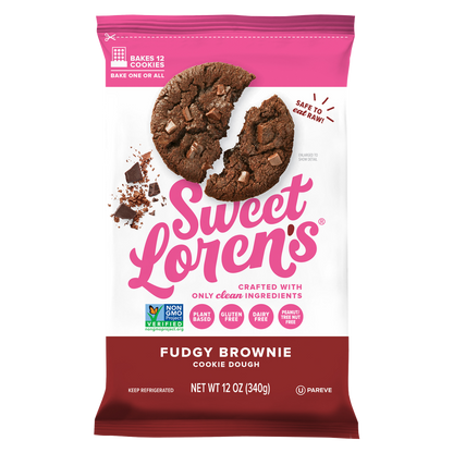 Sweet Loren's Fudgy Brownie Cookie Dough - 12oz