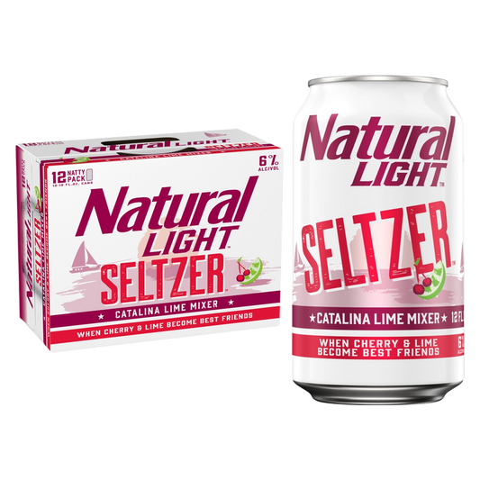 Natural Light Seltzer Catalina Lime Mixer 12pk 12oz Can 6.0% ABV