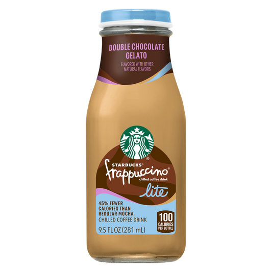 Starbucks Frappuccino Lite Double Chocolate Gelato 9.5oz Btl