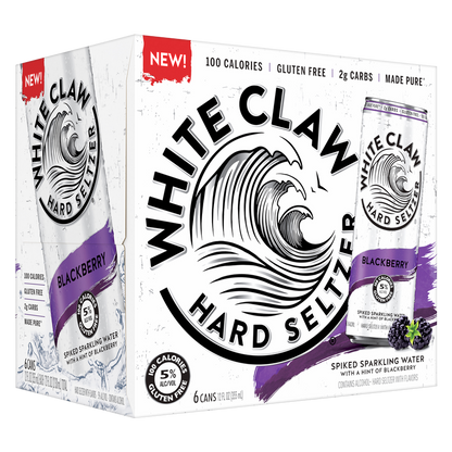 White Claw Seltzer Blackberry 6pk 12oz Can 5.0% ABV