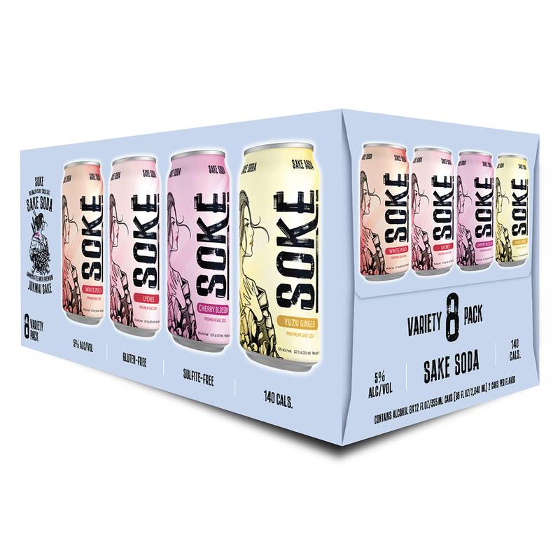 Soke Sake Soda Variety 8pk 12oz Can