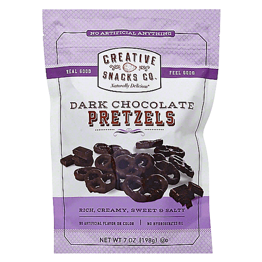 Creative Snacks. Dark Chocolate Pretzels 7oz