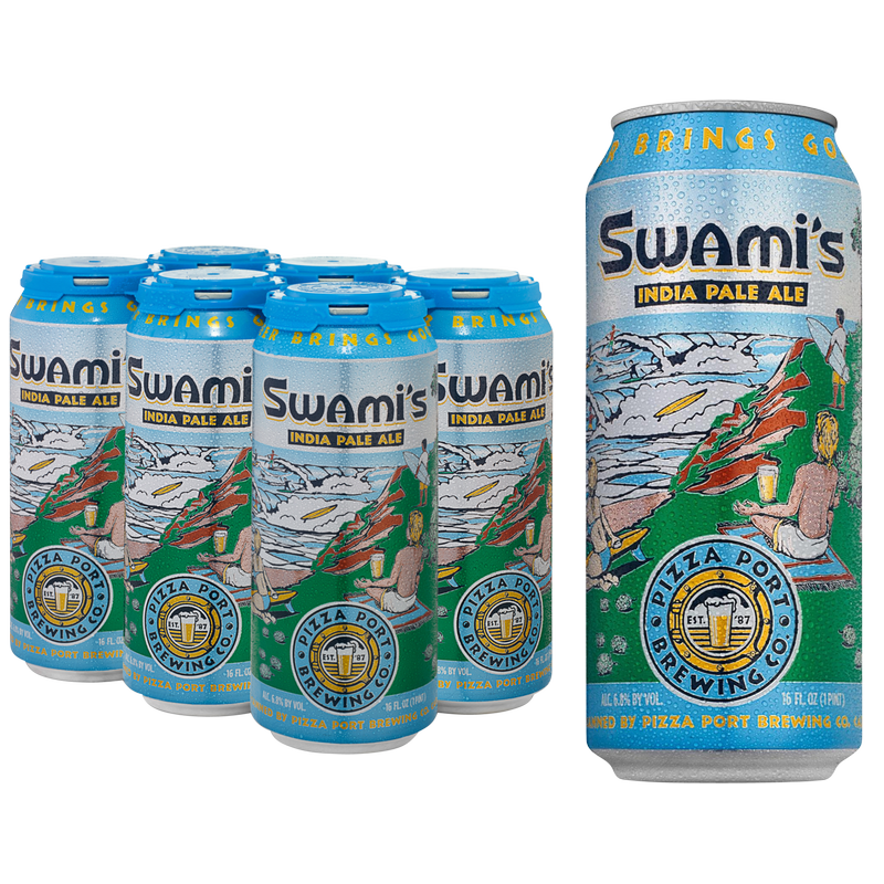 Pizza Port Swami's IPA 6pk 16oz Can 6.8% ABV