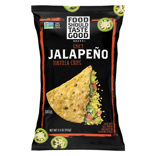 Food Should Taste Good Spicy Jalapeno Tortilla Chips 5.5oz
