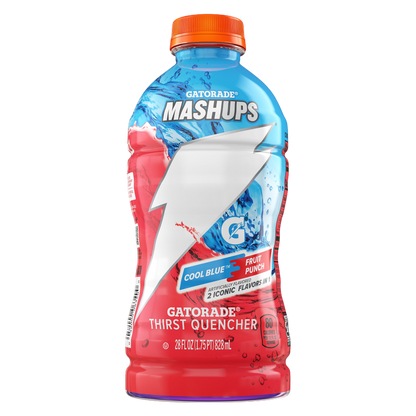 Gatorade Mashups Thirst Quencher Cool Blue Fruit Punch 28oz Btl