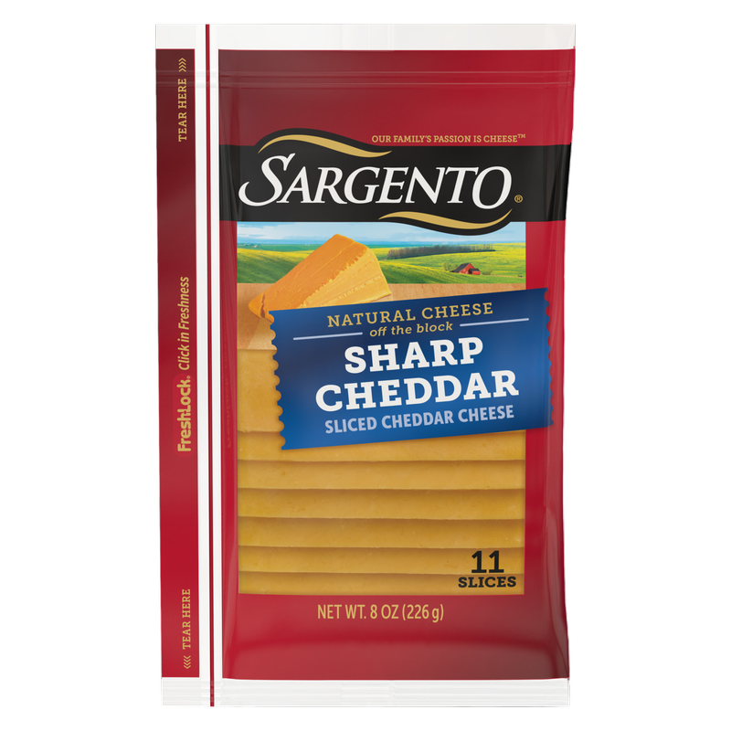 Sargento Natural Sharp Cheddar Cheese Slices - 11ct/8oz