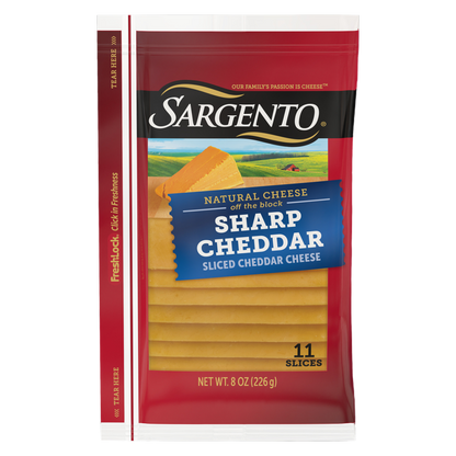 Sargento Natural Sharp Cheddar Cheese Slices - 11ct/8oz