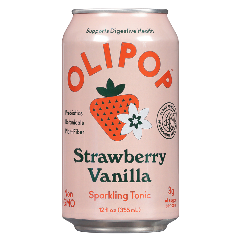 Olipop Strawberry Vanilla 12oz Can
