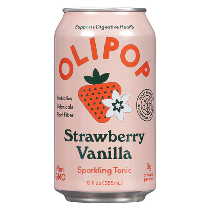 Olipop Strawberry Vanilla 12oz Can