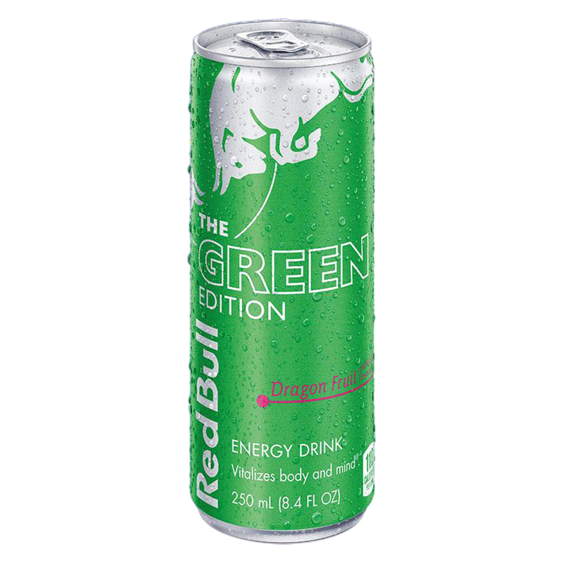 Red Bull Energy Drink The Green Edition Dragon Fruit 8.4oz Can