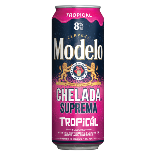 Modelo Chelada Suprema Tropical 24oz Can 8% ABV