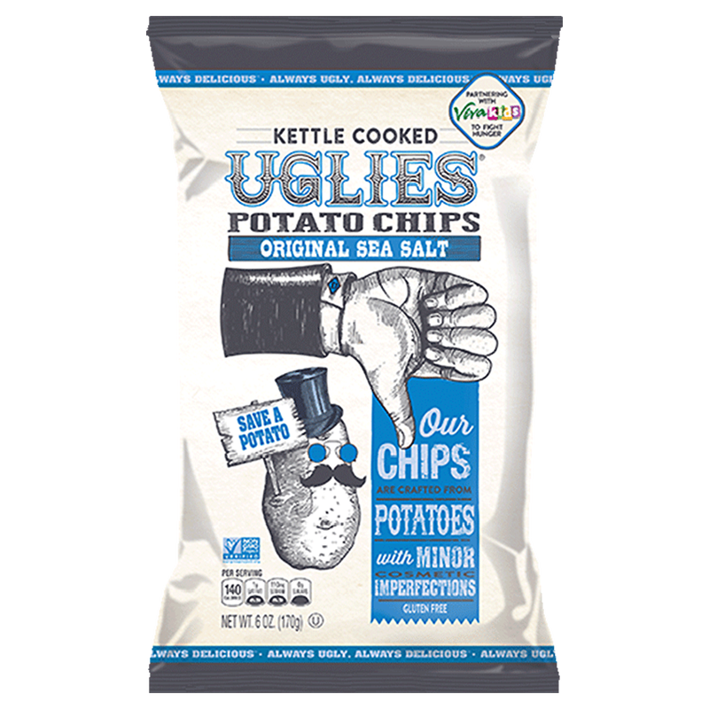 Uglies Original Sea Salt Kettle Cooked Potato Chips 6oz