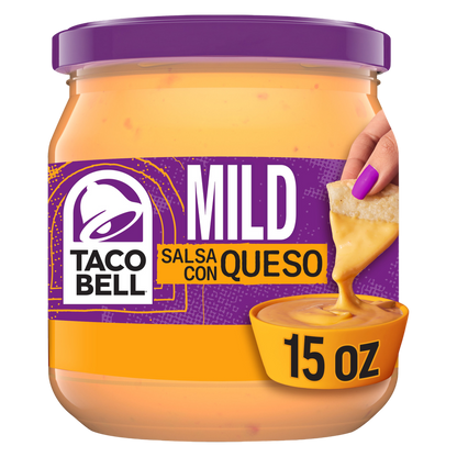 Taco Bell Mild Salsa Con Queso Cheese Dip, 15oz.