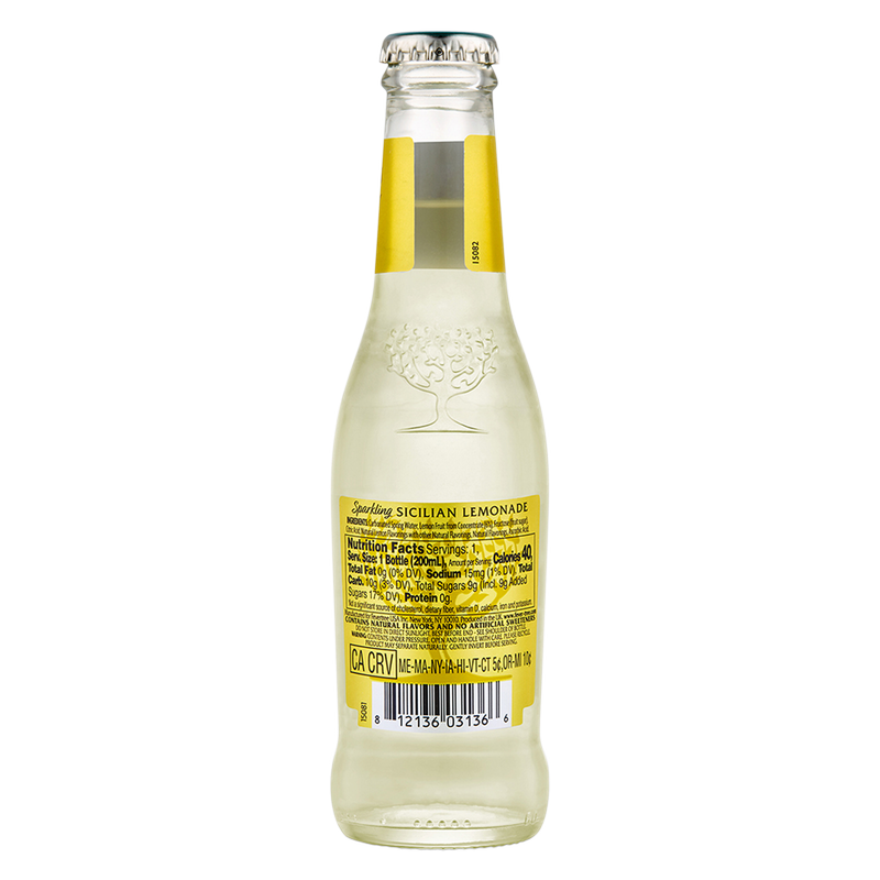 Fever-Tree Sparkling Sicilian Lemonade 4pk 200ml Glass Bottle