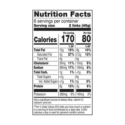 Johnsonville Fully Cooked Original Breakfast Sausage - 12ct