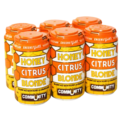 Community Honey Citrus Blonde 6pk 12oz Can 6% ABV