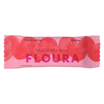 Floura Raspberry Rose Fiber Bar, 1.8oz