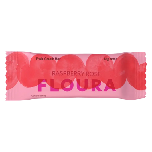 Floura Raspberry Rose Fiber Bar, 1.8oz