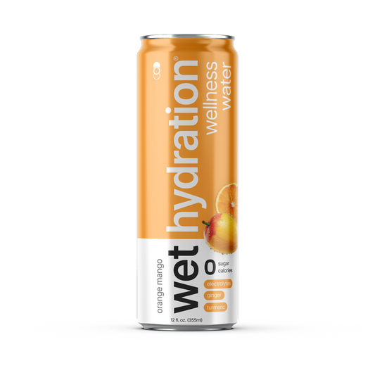 Wet Hydration Orange Mango Water 12oz Can
