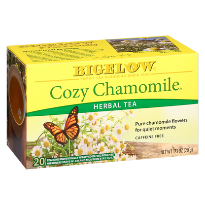 Bigelow Tea Cozy Chamomile Caffeine Free Herbal Tea Bags 18ct Box
