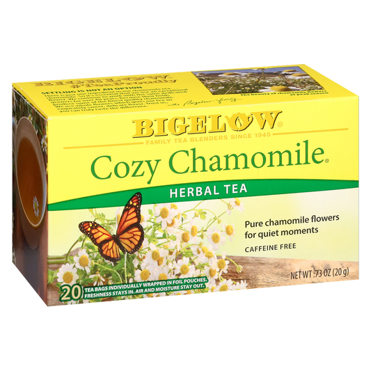 Bigelow Tea Cozy Chamomile Caffeine Free Herbal Tea Bags 18ct Box