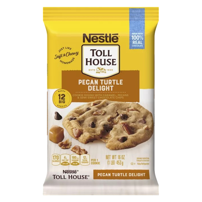 Nestle Toll House Pecan Turtle Cookie Dough - 12ct/16oz
